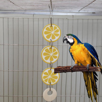 Играчки за дъвчене на папагали Резенчета лимон Цветни африкански сиви играчки за папагал Играчки за папагал Играчки за клетка Цветни и издръжливи играчки за птици за клетка