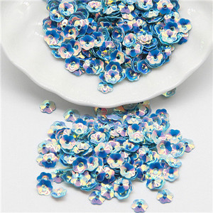 Sequin 6mm Ziedi Sequins Brīvi Paillette Lentejuelas Rokdarbi un Šūšanas PVC Pailletes Furnitūra Bižutērija Amatniecība 10g