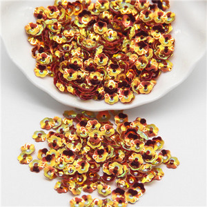 Sequin 6mm Ziedi Sequins Brīvi Paillette Lentejuelas Rokdarbi un Šūšanas PVC Pailletes Furnitūra Bižutērija Amatniecība 10g