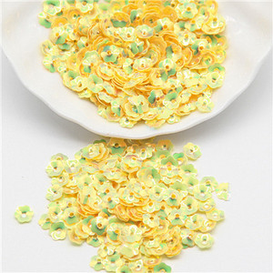 Sequin 6mm Ziedi Sequins Brīvi Paillette Lentejuelas Rokdarbi un Šūšanas PVC Pailletes Furnitūra Bižutērija Amatniecība 10g