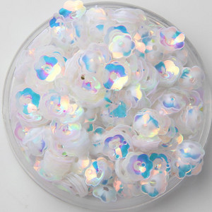 Sequin 6mm Ziedi Sequins Brīvi Paillette Lentejuelas Rokdarbi un Šūšanas PVC Pailletes Furnitūra Bižutērija Amatniecība 10g