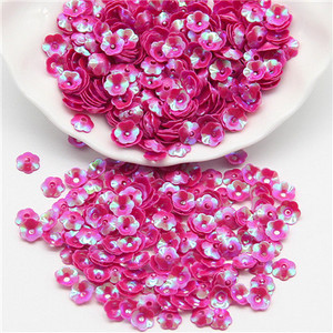 Sequin 6mm Ziedi Sequins Brīvi Paillette Lentejuelas Rokdarbi un Šūšanas PVC Pailletes Furnitūra Bižutērija Amatniecība 10g