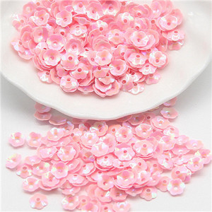 Sequin 6mm Ziedi Sequins Brīvi Paillette Lentejuelas Rokdarbi un Šūšanas PVC Pailletes Furnitūra Bižutērija Amatniecība 10g