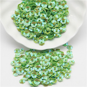 Sequin 6mm Ziedi Sequins Brīvi Paillette Lentejuelas Rokdarbi un Šūšanas PVC Pailletes Furnitūra Bižutērija Amatniecība 10g