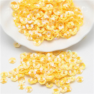 Sequin 6mm Ziedi Sequins Brīvi Paillette Lentejuelas Rokdarbi un Šūšanas PVC Pailletes Furnitūra Bižutērija Amatniecība 10g