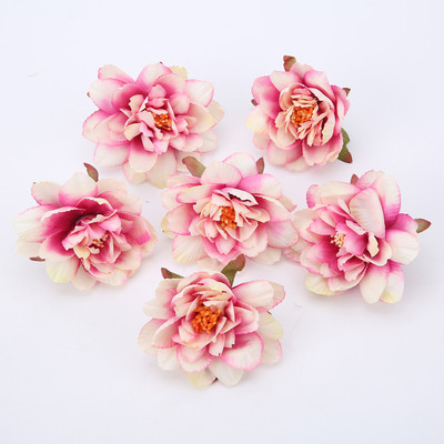 10 gab. Mākslīgie rožu ziedi, galva DIY mazuļa dzimšanas dienas vēstule dāvanu ballīte Mājas dekors Kāzu fona rotājumi rozā ziedi