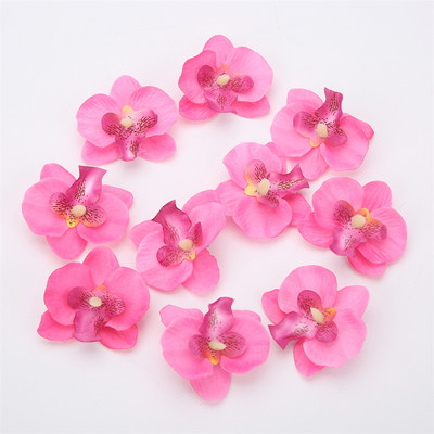 10 gab. Mākslīgie rožu ziedi, galva DIY mazuļa dzimšanas dienas vēstule dāvanu ballīte Mājas dekors Kāzu fona rotājumi rozā ziedi