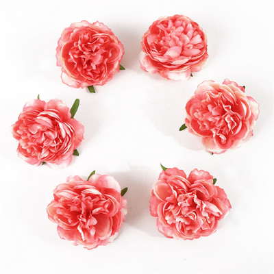 10 gab. Mākslīgie rožu ziedi, galva DIY mazuļa dzimšanas dienas vēstule dāvanu ballīte Mājas dekors Kāzu fona rotājumi rozā ziedi