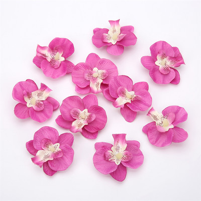 10 gab. Mākslīgie rožu ziedi, galva DIY mazuļa dzimšanas dienas vēstule dāvanu ballīte Mājas dekors Kāzu fona rotājumi rozā ziedi