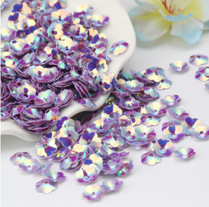 10g 10mm szilvavirág PVC 3D virág flitter kézműves flitterek varrás esküvői dekoráció csillogó konfetti kiegészítők