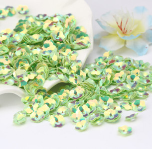10g 10mm szilvavirág PVC 3D virág flitter kézműves flitterek varrás esküvői dekoráció csillogó konfetti kiegészítők