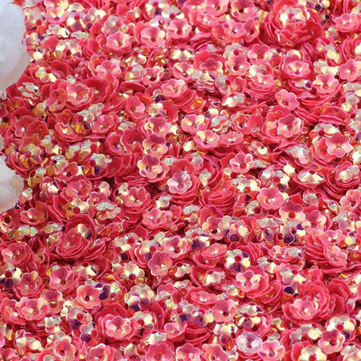 10g 10mm szilvavirág PVC 3D virág flitter kézműves flitterek varrás esküvői dekoráció csillogó konfetti kiegészítők