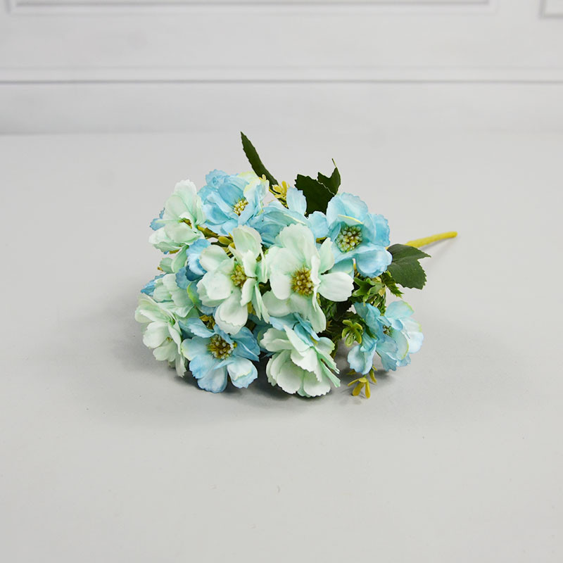 18 mini mīļi zīda margrietiņas mākslīgie ziedi rožu peoniju pušķis kāzu krizantēmas ballīšu dekorēšana DIY mākslīgie augi