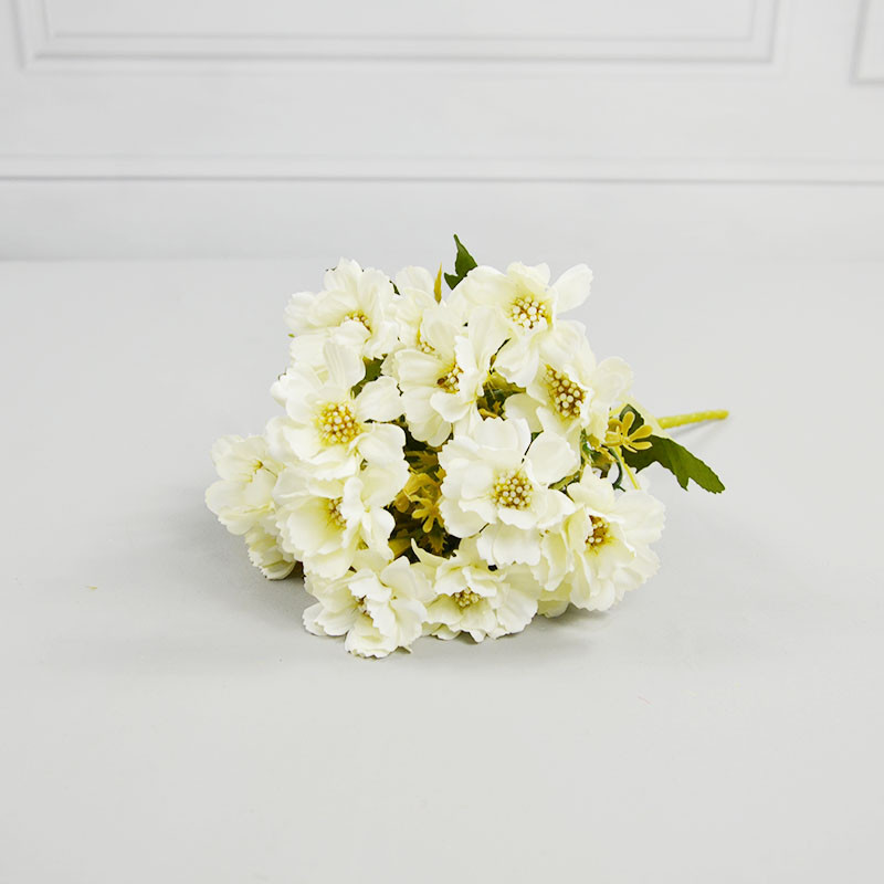 18 mini mīļi zīda margrietiņas mākslīgie ziedi rožu peoniju pušķis kāzu krizantēmas ballīšu dekorēšana DIY mākslīgie augi