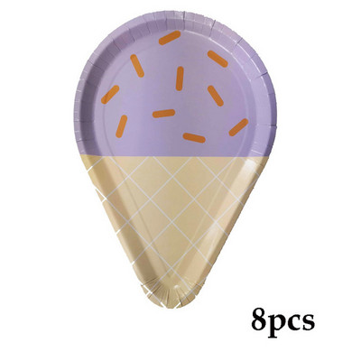 Vasaros teminiai užsiėmimai Ledų serija Vakarėlio dekoravimas Vienkartiniai stalo reikmenys Popieriniai lėkštės Puodeliai Gimtadienio kūdikio dušas Rinkti reikmenis