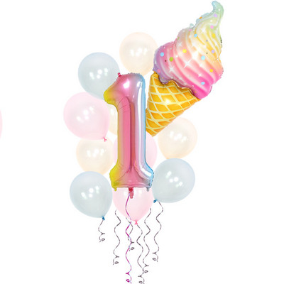 Vasaros teminiai užsiėmimai Ledų serija Vakarėlio dekoravimas Vienkartiniai stalo reikmenys Popieriniai lėkštės Puodeliai Gimtadienio kūdikio dušas Rinkti reikmenis