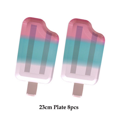 Vasaros teminiai užsiėmimai Ledų serija Vakarėlio dekoravimas Vienkartiniai stalo reikmenys Popieriniai lėkštės Puodeliai Gimtadienio kūdikio dušas Rinkti reikmenis