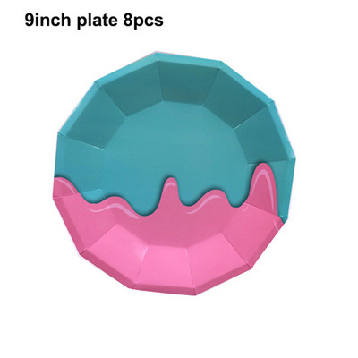 Vasaros teminiai užsiėmimai Ledų serija Vakarėlio dekoravimas Vienkartiniai stalo reikmenys Popieriniai lėkštės Puodeliai Gimtadienio kūdikio dušas Rinkti reikmenis