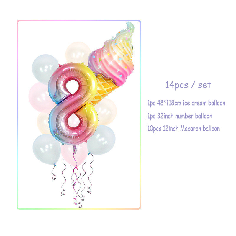 Vasaros teminiai užsiėmimai Ledų serija Vakarėlio dekoravimas Vienkartiniai stalo reikmenys Popieriniai lėkštės Puodeliai Gimtadienio kūdikio dušas Rinkti reikmenis