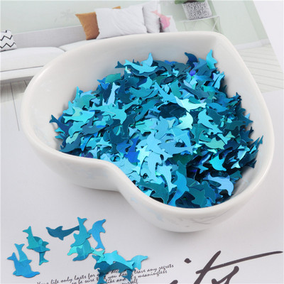 5*9mm Ultrathin Dolphin Sequins Nail Glitters Mini Paillettes Eo-Friendly PET Sequin Nagu dekorācijas manikīra materiāls 10g