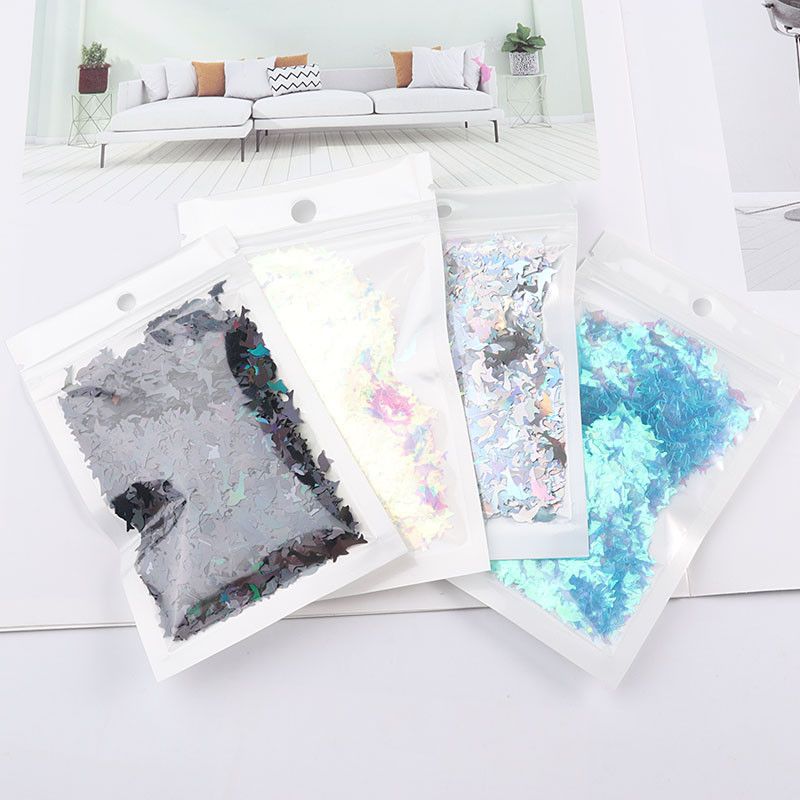 5*9mm Ultrathin Dolphin Sequins Nail Glitters Mini Paillettes Eo-Friendly PET Sequin Nagu dekorācijas manikīra materiāls 10g