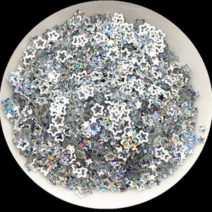 Labākā cena 4 mm dobi plūmju sequins ziedu naglu vizuļi Glitter pailletes manikīram DIY amatniecības kāzu dekorācijas konfeti