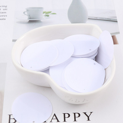60gab. 25 mm lieli vizuļi ar 1 caurumu sānos pvc plakana apaļa vaļīga flitera Paillettes Šūšanas amatniecība DIY scrapbooking kulons