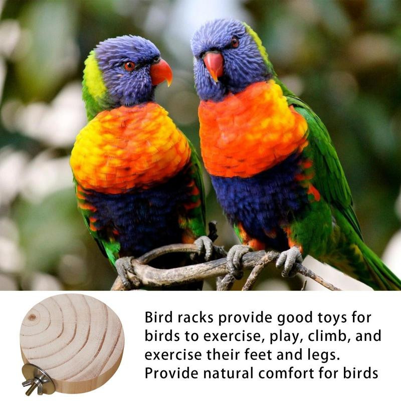 Papagailis asara platforma Koka papagailis platforma putnu asaru statīvs Rotaļlieta vingrošanai Kanāriju salu papagailim Cockatiel Papagailis zvirbulis