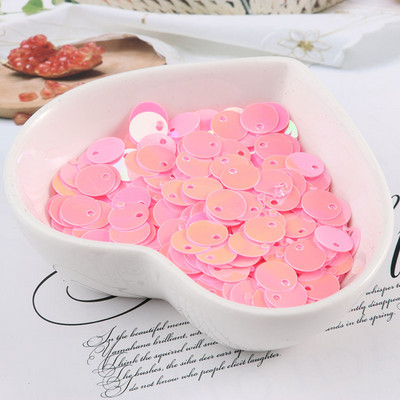 600 gab. 8 mm plakani apaļi fliteri Pailletes šūšana Kāzu amatniecība PVC fliteru konfeti apģērba piederumiem