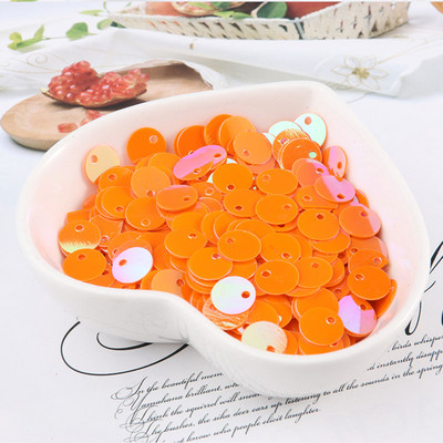 600 gab. 8 mm plakani apaļi fliteri Pailletes šūšana Kāzu amatniecība PVC fliteru konfeti apģērba piederumiem