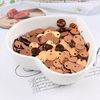 600 gab. 8 mm plakani apaļi fliteri Pailletes šūšana Kāzu amatniecība PVC fliteru konfeti apģērba piederumiem