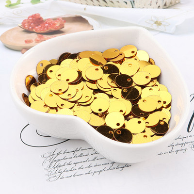 600 gab. 8 mm plakani apaļi fliteri Pailletes šūšana Kāzu amatniecība PVC fliteru konfeti apģērba piederumiem