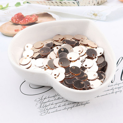 600 gab. 8 mm plakani apaļi fliteri Pailletes šūšana Kāzu amatniecība PVC fliteru konfeti apģērba piederumiem