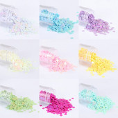 2000 gab./iepakojumā 4 mm vizulis, AB pārklāts plakans, apaļš abpusējs krāsains šķēlums Pailletes vizuļi rokdarbiem, sieviešu apģērbu šūšanas piederumi