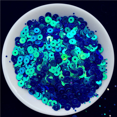 2000 gab./iepakojumā 4 mm vizulis, AB pārklāts plakans, apaļš abpusējs krāsains šķēlums Pailletes vizuļi rokdarbiem, sieviešu apģērbu šūšanas piederumi