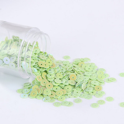 2000 gab./iepakojumā 4 mm vizulis, AB pārklāts plakans, apaļš abpusējs krāsains šķēlums Pailletes vizuļi rokdarbiem, sieviešu apģērbu šūšanas piederumi