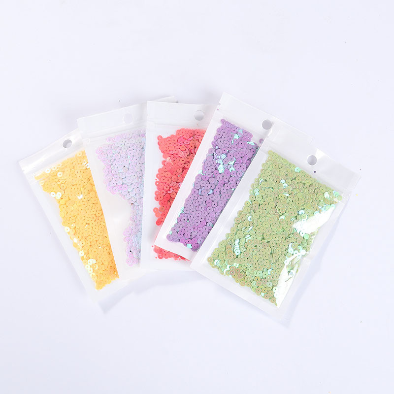 2000 gab./iepakojumā 4 mm vizulis, AB pārklāts plakans, apaļš abpusējs krāsains šķēlums Pailletes vizuļi rokdarbiem, sieviešu apģērbu šūšanas piederumi