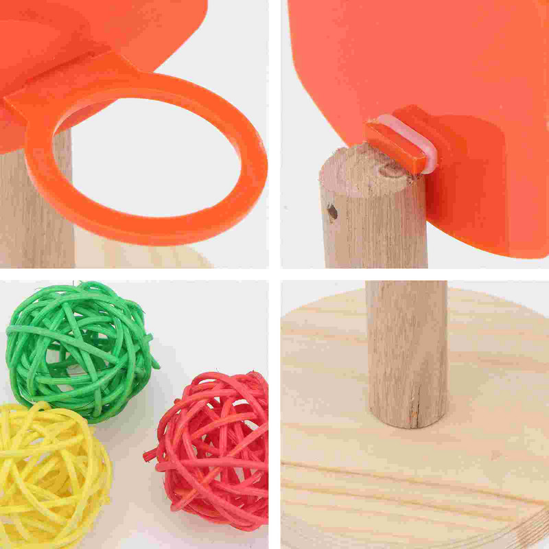 Galda aksesuāri Putnu šaušanas Rotaļlieta Košļāt Papagailis Basketbola Treniņrotaļlietas Koka