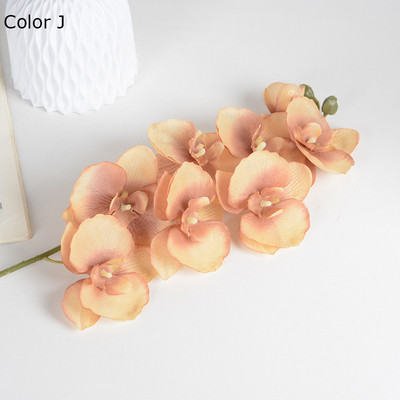 1Gb balti orhideju zari Mākslīgie ziedi kāzu svinībām Dekorācijas orhidejas lēti ziedi