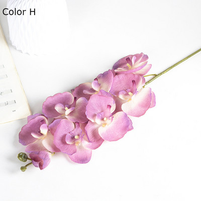 1Gb balti orhideju zari Mākslīgie ziedi kāzu svinībām Dekorācijas orhidejas lēti ziedi