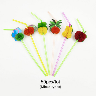 50Gb Tropu lietussargi Vienreizlietojamie Papīra Salmiņi Saulessargi Flamingo Salmiņi Sula Havajiešu Dzimšanas Dienas Kāzu Svinības Dekors