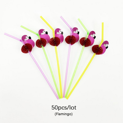 50Gb Tropu lietussargi Vienreizlietojamie Papīra Salmiņi Saulessargi Flamingo Salmiņi Sula Havajiešu Dzimšanas Dienas Kāzu Svinības Dekors