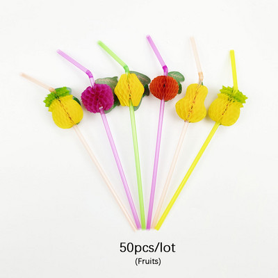 50Gb Tropu lietussargi Vienreizlietojamie Papīra Salmiņi Saulessargi Flamingo Salmiņi Sula Havajiešu Dzimšanas Dienas Kāzu Svinības Dekors