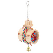 Papagailis grauž iesmus, pret kodieniem putnu rotaļlieta, papagailis, kož putnu būrī, piekārts dekors