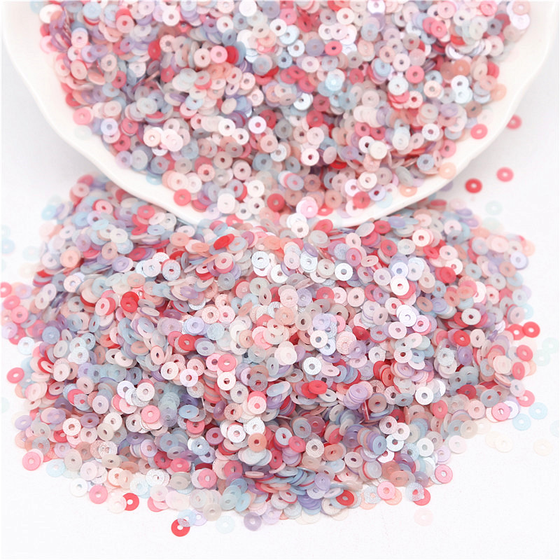 3 mm sequin PVC plakana apaļa brīva matēta flitera paletes Šūšana Kāzu amatniecība Sieviešu apģērbi Aksesuāri Lentejuelas Para Coser