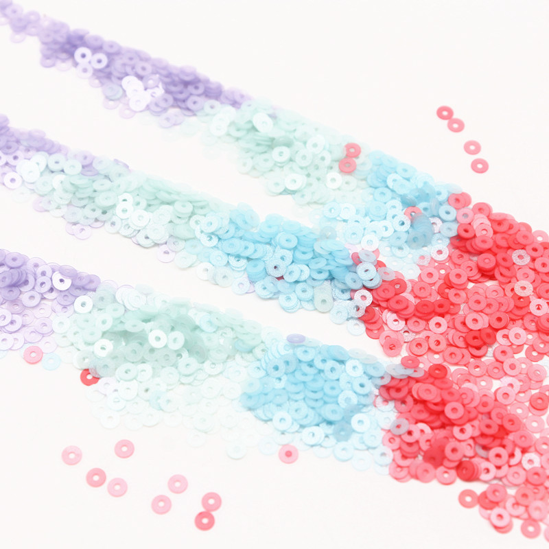 3 mm sequin PVC plakana apaļa brīva matēta flitera paletes Šūšana Kāzu amatniecība Sieviešu apģērbi Aksesuāri Lentejuelas Para Coser