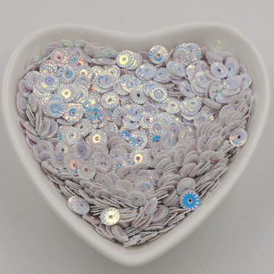10g/iepakojumā 6mm Saules zieds, apaļš plakans, reljefs sequins PVC Paillette Art sequin DIY šūšana kāzu amatniecība Lentejuelas aksesuāri