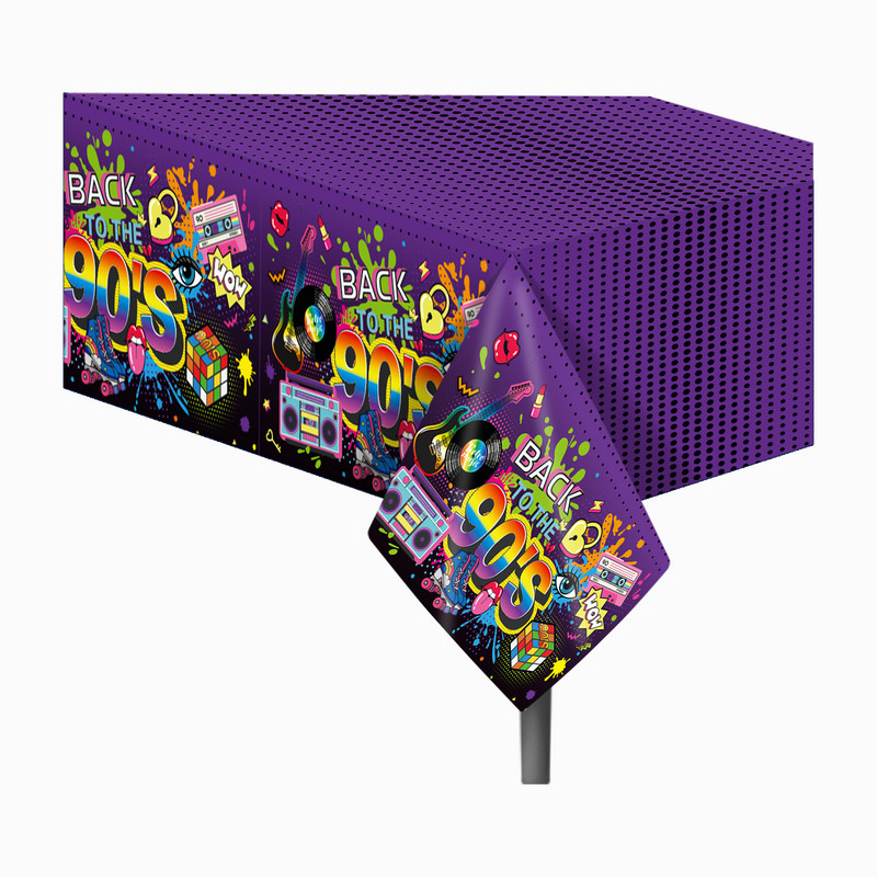 80. gadu 90. gadu ballīšu galda piederumu komplekts 1980. gadu dzimšanas dienas hiphopa ballīšu galda dekorācijas piederumi Atpakaļ uz 80. gadiem Papīra šķīvji Salvetes Dakša