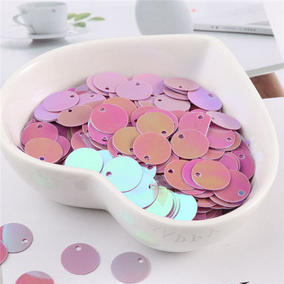 10g/partija 6mm 8mm 10mm sequin plakana apaļa mala caurums brīvi vizuļi karfiem bērniem deju kleita DIY dekorācija lentejuelas planas