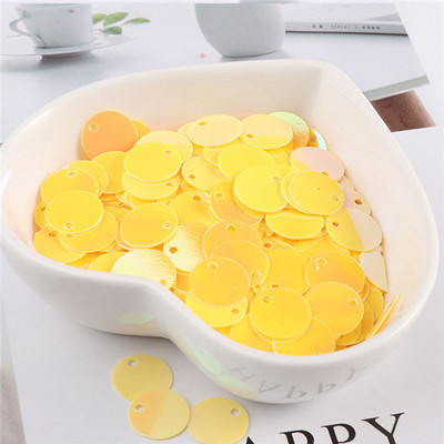 10g/partija 6mm 8mm 10mm sequin plakana apaļa mala caurums brīvi vizuļi karfiem bērniem deju kleita DIY dekorācija lentejuelas planas